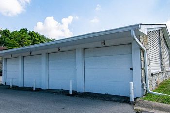 Garage Parking at Sandstone Court Apartments, Greenwood, Indiana 46142